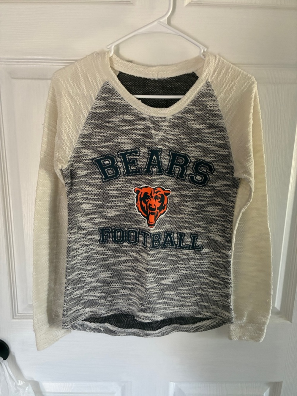 Vintage Bears Football Crewneck Sweater - off white/Cream & Blue